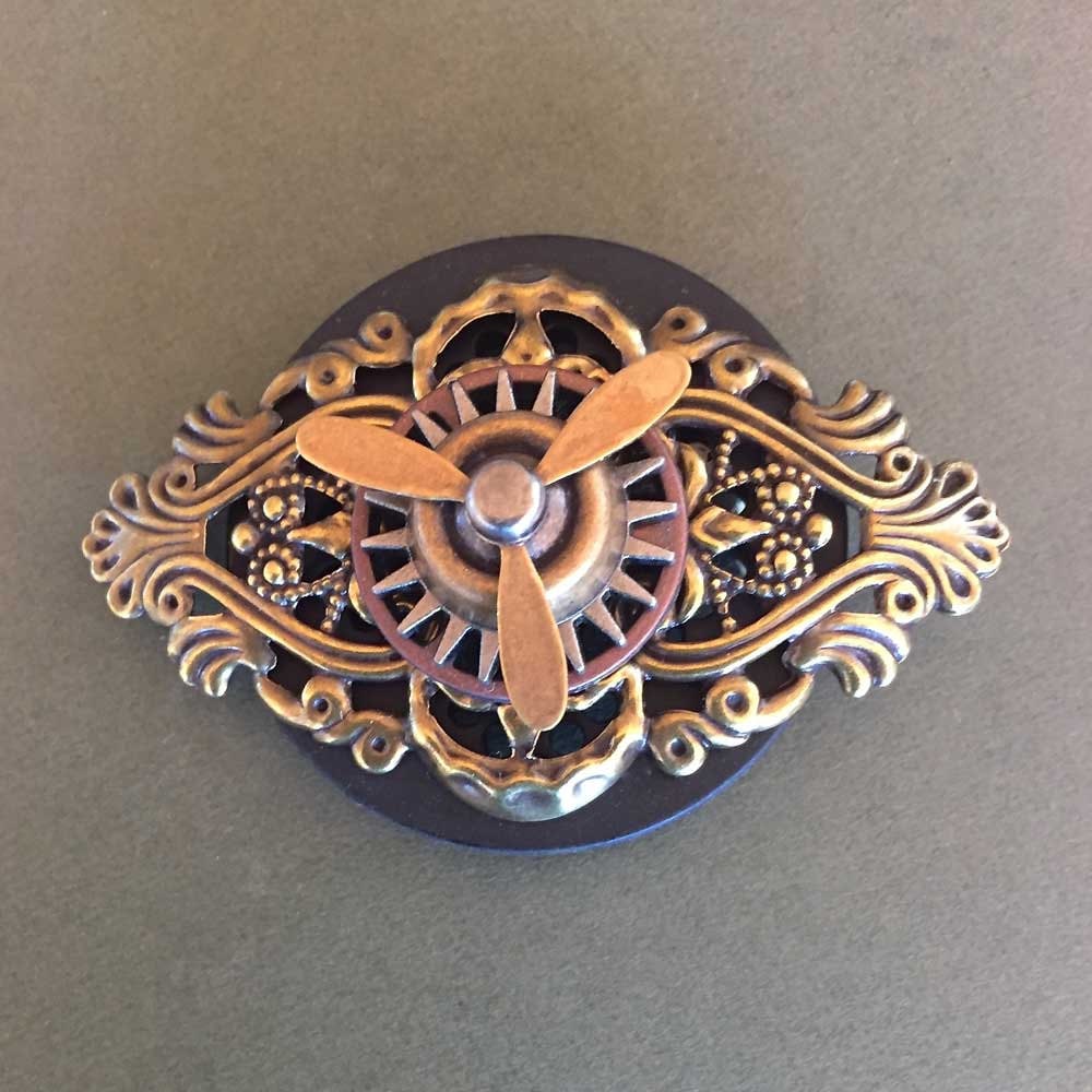steampunk Propeller Abzeichen - Pin Einzigartige Hut Unverwechselbare von TimeTrinkets