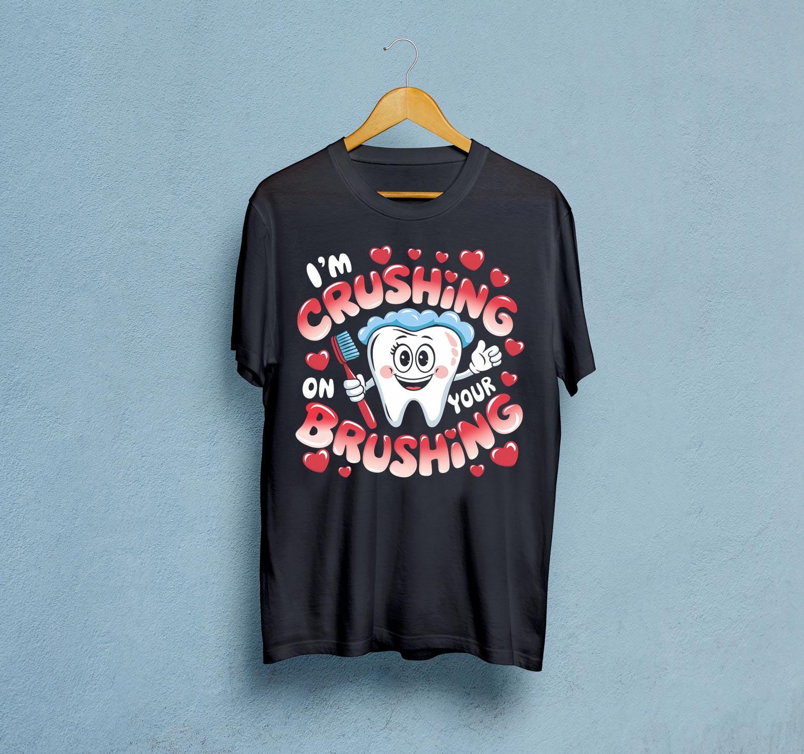 Ich Crushing On Your Brushing Shirt, Zahnarzt Zahnarzthelferin Shirt Ich Crushing On Your Brushing Shirt, Zahnarzt Zahnarzthelferin Shirt von Timeex