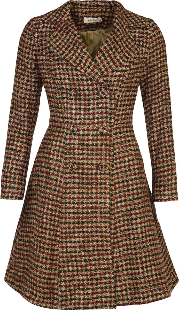 Timeless London - Gothic Mantel - Taniaa Coat - XS bis 4XL - für Damen - Größe 4XL - braun von Timeless London