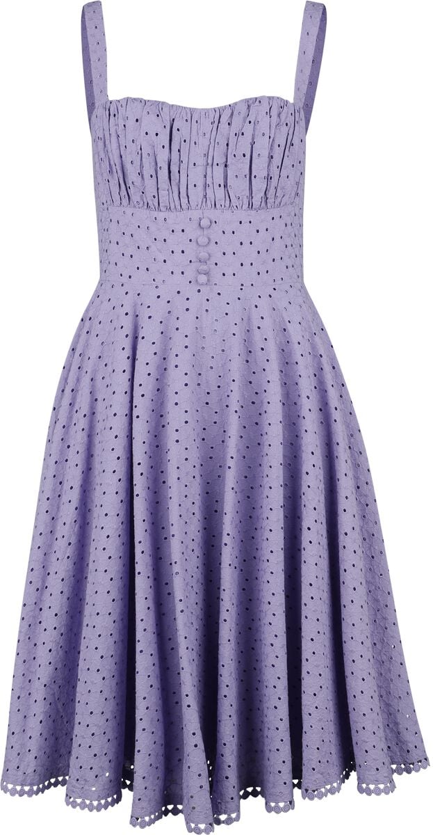 Timeless London Kleid knielang - Valerie Dress - XS bis XL - für Damen - Größe M - lila von Timeless London