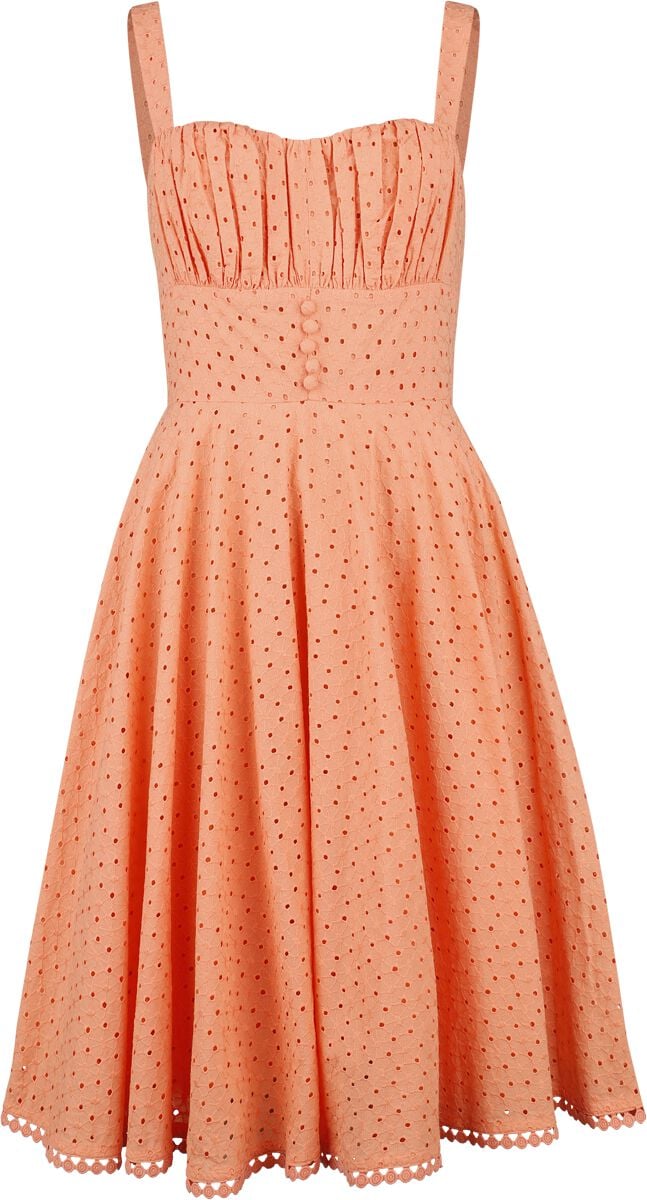 Timeless London Kleid knielang - Valerie Dress - XS bis XL - für Damen - Größe M - orange von Timeless London