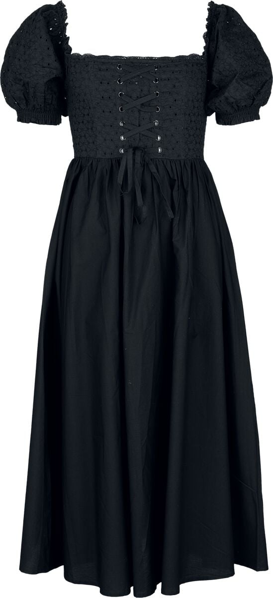 Timeless London River Dress Mittellanges Kleid schwarz in L von Timeless London