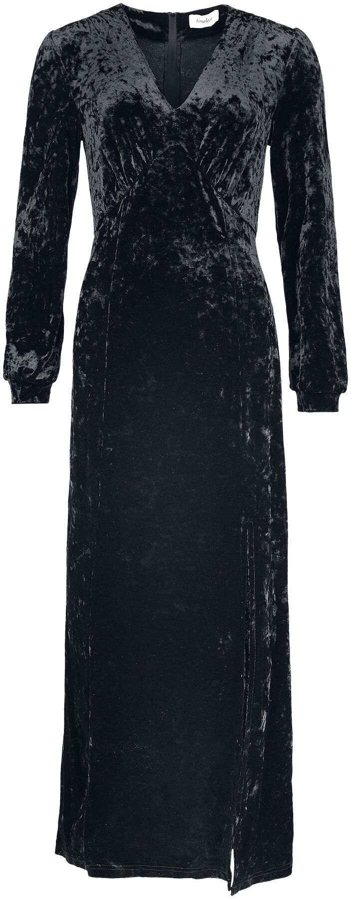 Timeless London - Rockabilly Kleid lang - Miley Black Dress - XS bis L - für Damen - Größe M - schwarz von Timeless London