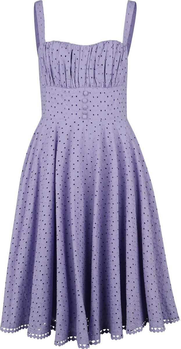 Timeless London Valerie Dress Mittellanges Kleid lila in M von Timeless London