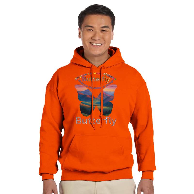 Inspirierender Schmetterling Hoodie - Empowerment & Selbstliebe Sweatshirt Motivationsveränderung von TimelessTrendshopArt