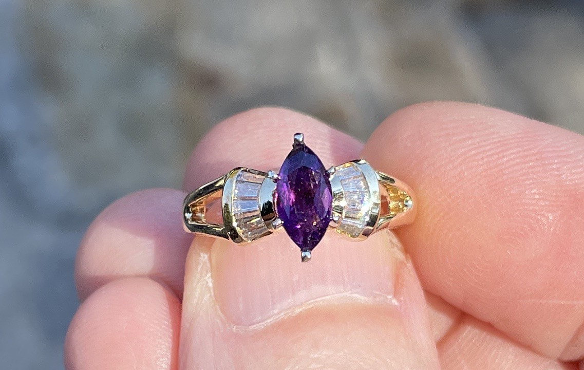 Damen Amethyst Ring von TimelyJewelryDesigns