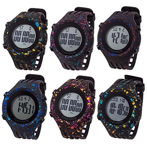 Timemark Unisex Digital Automatik Uhr mit Gummi Armband TM1155 von Timemark