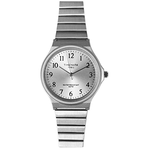 Timemark Unisex Digital Automatik Uhr mit Metall Armband TM24S von Timemark