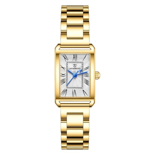 Timever Damen Armbanduhr Quarzuhr Analog, mit Edelstahlarmband, 3 Zeiger, 32 mm Gehäusegröße, 3 ATM Wasserdicht,Römische Zahlen von Timever