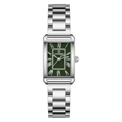 Timever Damen Armbanduhr Quarzuhr Analog, mit Edelstahlarmband, 3 Zeiger, 32 mm Gehäusegröße, 3 ATM Wasserdicht,Römische Zahlen von Timever