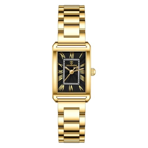 Timever Damen Armbanduhr Quarzuhr Analog, mit Edelstahlarmband, 3 Zeiger, 32 mm Gehäusegröße, 3 ATM Wasserdicht,Römische Zahlen von Timever