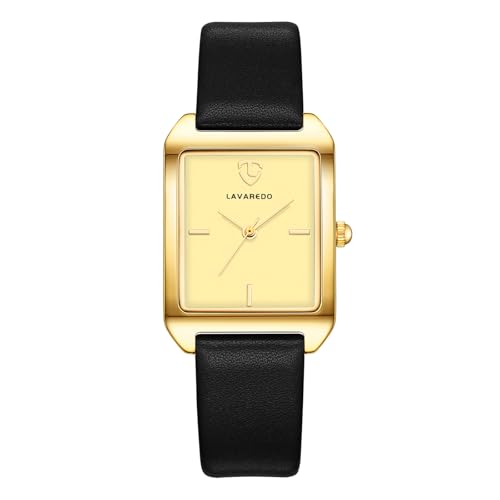 Timever Damen Armbanduhr Quarzuhr Analog, mit Lederarmband, 3 Zeiger, 36 mm Gehäusegröße, 3 ATM Wasserdicht von Timever