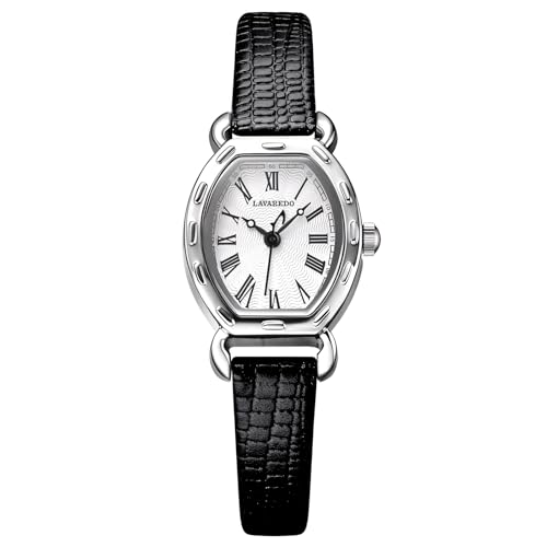 Timever Damen Armbanduhr Quarzuhr Analog mit Lederarmband,Römische Zahlen,3 ATM Wasserdicht,Geschenk für Frau und Freundin von Timever