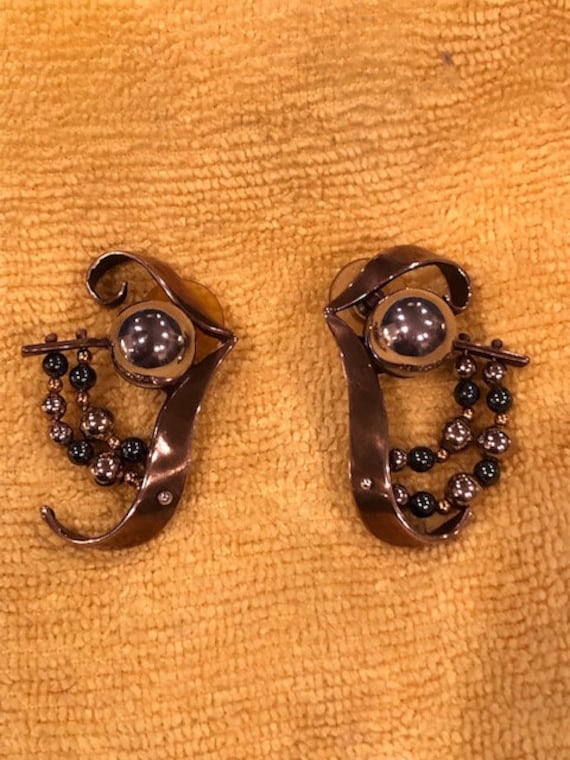Handmade By Artisin Gold Und Silber Ohrringe Handmade By Artisin Gold Und Silber Ohrringe von Timewarpcollectables