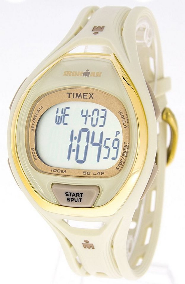 Timex® Ironman Digitaluhr Timex Ironman Sleek 50 TW5M06100 weiß gold von Timex® Ironman