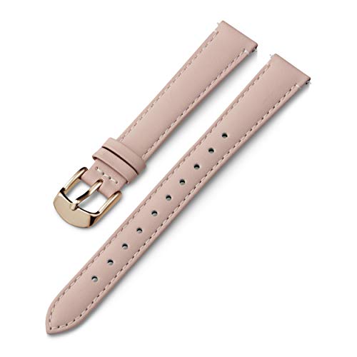 Timex 14mm Genuine Leather Strap – Pink with Rose Gold-Tone Buckle von Timex