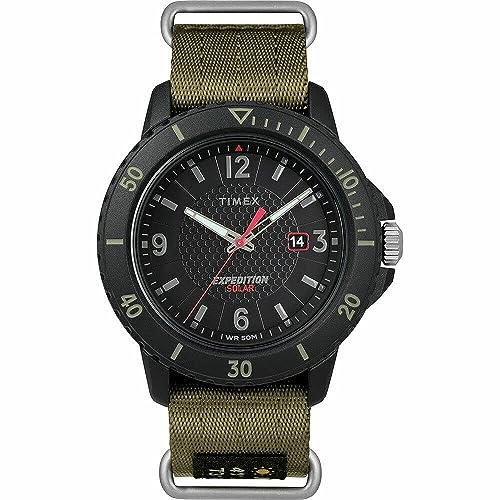 Timex Expedition TW4B14500 Herren-Armbanduhr Gallatin Solar 44 mm Nylon von Timex