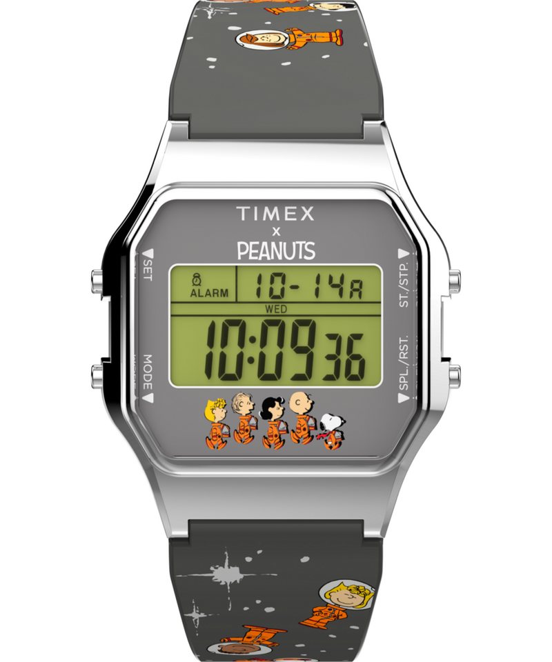 Timex Chronograph TIMEX x PEANUTS TIMEX 80 TW2W90100AJ, Quarzuhr,Armbanduhr,Herren,Damen,Resinarmband,Stoppfunktion,digital Timex Chronograph TIMEX x PEANUTS TIMEX 80 TW2W90100AJ, Quarzuhr,Armbanduhr,Herren,Damen,Resinarmband,Stoppfunktion,digital von Timex