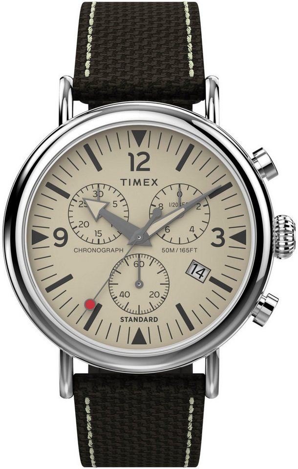 Timex Chronograph WATERBURY STANDARD TW2V43800AJ, Quarzuhr, Armbanduhr, Herrenuhr, Datum, Leuchtzeiger, Stoppfunktion von Timex