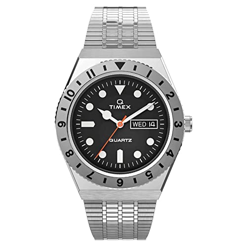Timex Damen Analog Uhr Q Reissue mit Edelstahl Armband von Timex