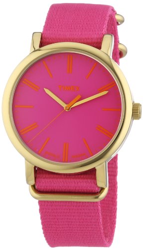 Timex Damen-Armbanduhr Originals Classic Round Analog Quarz Nylon T2P364 von Timex