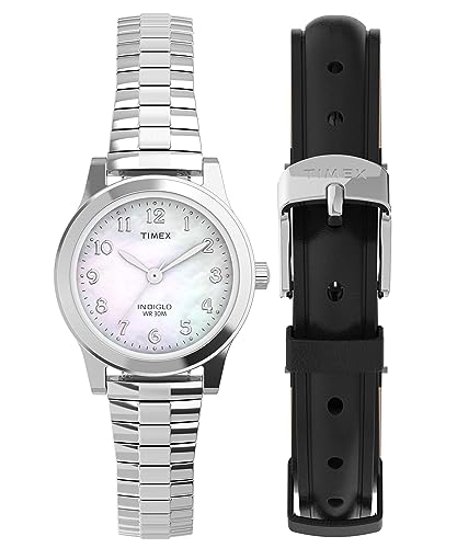 Timex Essex Ave TWG063500 Armbanduhr, für Damen, 25 mm, Edelstahlband von Timex