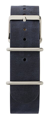 Timex Damen Uhrenarmband TWC075800BL: Klassisch, Blau, 21mm, Leder, Messing, Rund, Schnalle Timex Damen Uhrenarmband TWC075800BL: Klassisch, Blau, 21mm, Leder, Messing, Rund, Schnalle von Timex