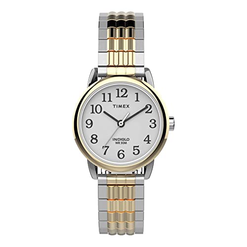 Timex Easy Reader 25mm Damen-Armbanduhr mit Dehnband, perfekte Passform TW2V05900 von Timex
