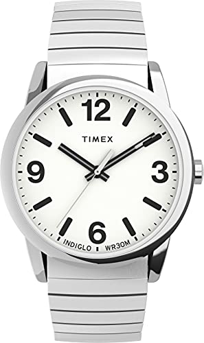 Timex Easy Reader 38mm Dehnband-Armbanduhr für Herren mit perfekter Passform TW2U98800 von Timex