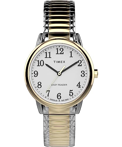 Timex Easy Reader Classic TW2V94800 Armbanduhr, für Damen, 30 mm, Edelstahlband von Timex