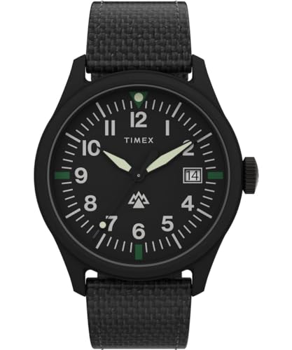 Timex Herren Analog Quarz Armbanduhr mit einem Stoffband Traprock von Timex
