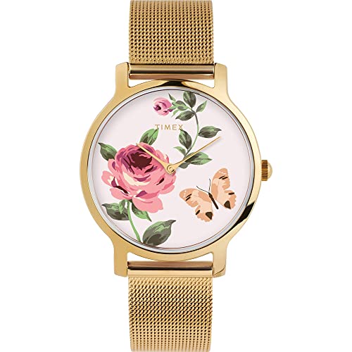 Timex Damen Analog Quarz Uhr Full Bloom von Timex