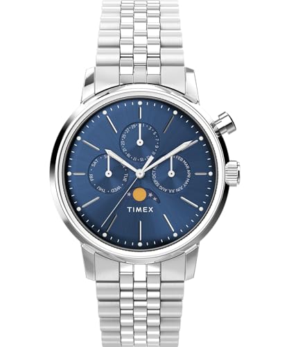 Timex Herren Analog Quarz Uhr mit Edelstahl Armband TW2W51300VQ von Timex