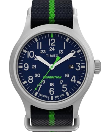 Timex Expedition sierrablaues Zifferblatt mit NATO-Armband TW2V23000 von Timex