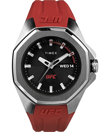 Timex Herren Analog Uhr mit Silikonband UFC Pro von Timex