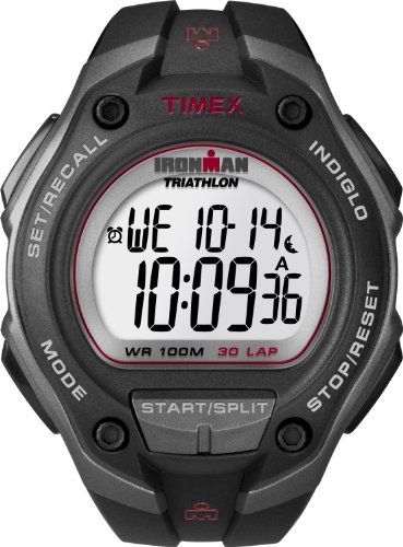 Timex Ironman Klassische 43mm Digitaluhr für HerrenT5K417, Rot von Timex