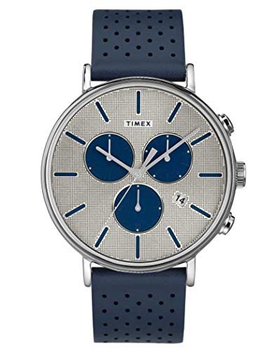 Timex Herren Chronograph Quarz Uhr mit Leder Armband TW2R97700 von Timex