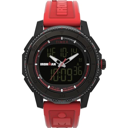 Timex Herren Digital Quarz Uhr mit Polyurethan Armband TW2W53700VQ von Timex