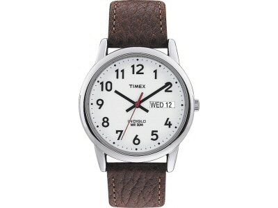 Timex Herren Easy Reader Armbanduhr Braunes Lederband Timex Herren Easy Reader Armbanduhr Braunes Lederband von Timex
