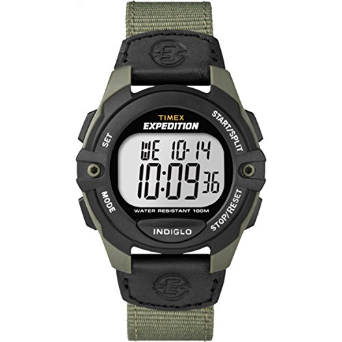 Timex Herren Expedition Volle Größe Digital CAT Grün/Schwarz Gemischte Material Armbanduhr T49993 von Timex