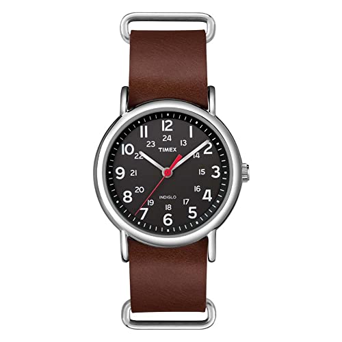 Timex Herren Quarz Uhr mit Leder Armband TW2R63100 von Timex