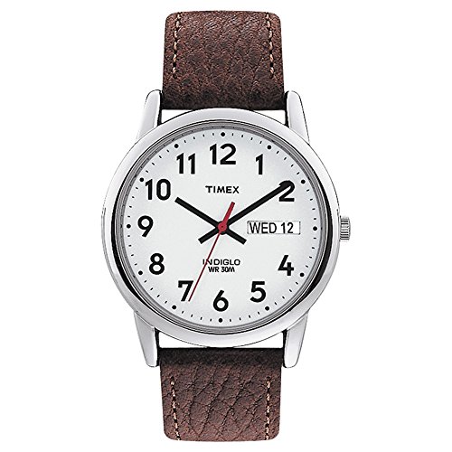 Timex Easy Reader Herren-Armbanduhr 35 mm Lederarmband T20041 von Timex