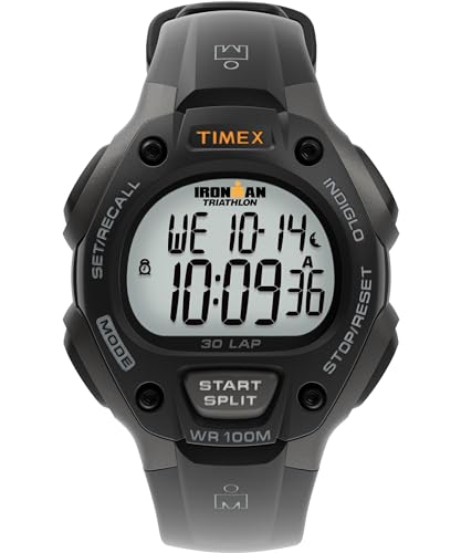 Timex IRONMAN TRIATHLON 30 LAP GREY/BLACK 5E901 UHR FÜR MÄNNER von timex