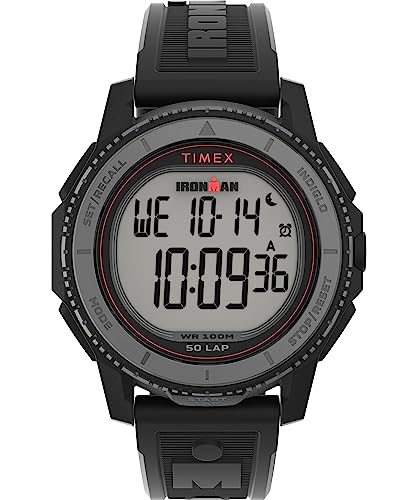 Timex Ironman Adrenaline TW5M57800 Armbanduhr, für Herren, 46,5 mm, Armband aus Polyurethan von Timex