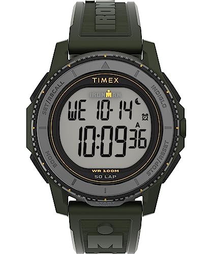 Timex Ironman Adrenaline TW5M58000 Armbanduhr, für Herren, 46,5 mm, Armband aus Polyurethan von Timex