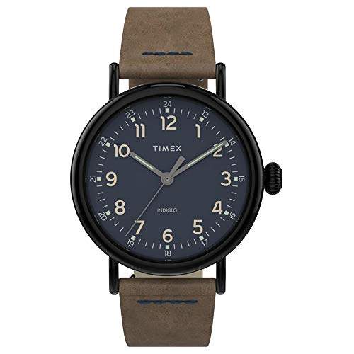 Timex Men's 40 mm Standard Leather Strap von Timex