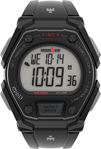 Timex Men's Ironman Classic 43mm Watch - Black Strap with Red Accents von Timex