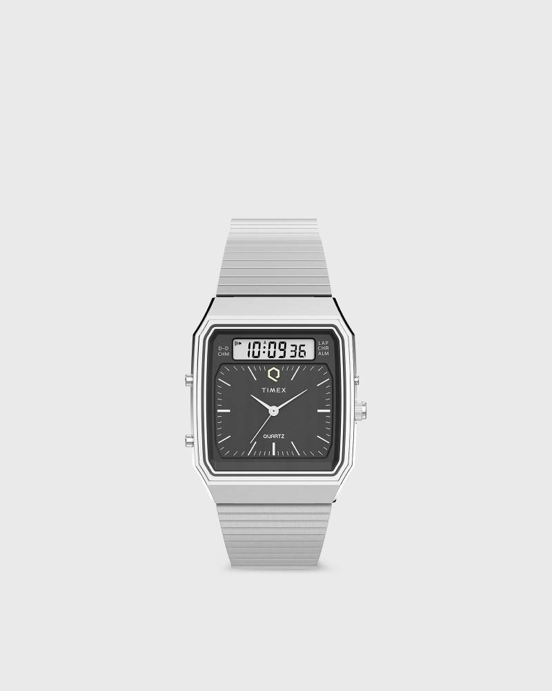 Timex Q 1982 Reissue Ana-Digi Stainless Steel 33mm case men Watches silver in Größe:ONE SIZE von Timex