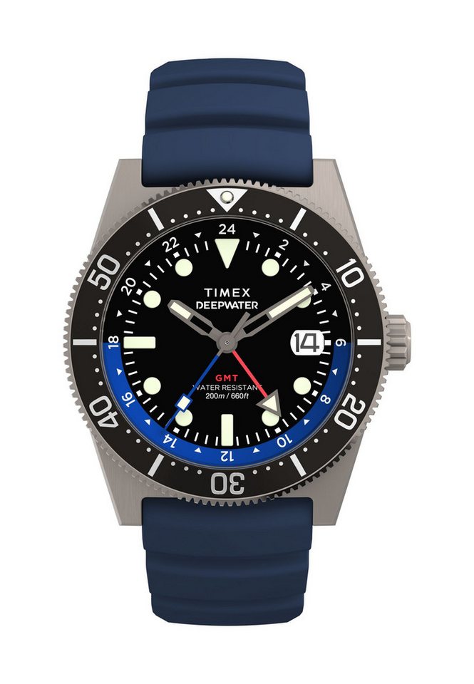 Timex Quarzuhr Deepwater Reef 200 GMT, (1-tlg), Quarz-Analoguhr von Timex