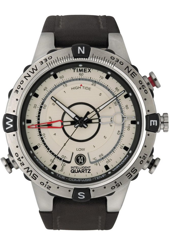 Timex Quarzuhr Intelligent Quartz® Tide Temp Compass, (1-tlg), Analoge Uhr von Timex